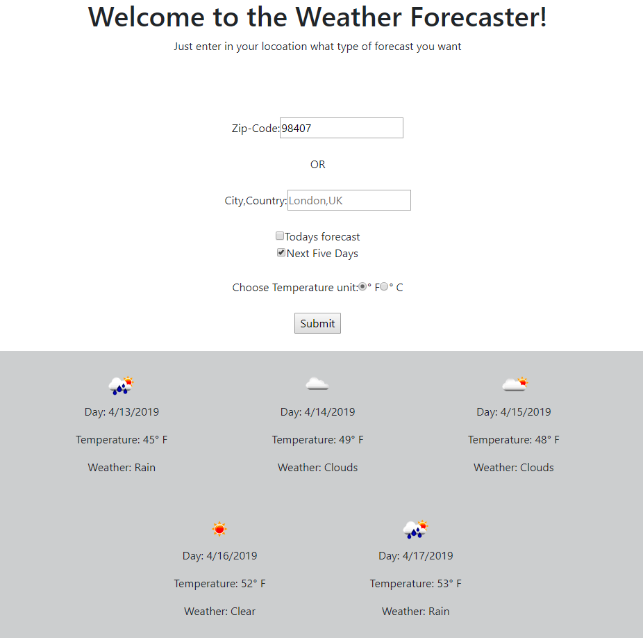 Weather App project